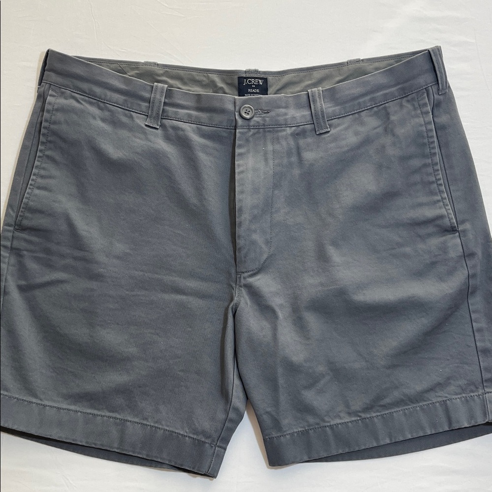 J. Crew Men's Slate Gray Flat Front Reade Shorts
